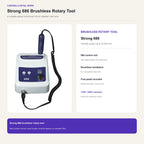 Strong 686 Brushless Rotary Carving Tool, 50,000 RPM with Foot Pedal
