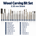 HSS Wood Carving Rotary Bits for Engraving, Shaping & Finishing