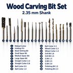 HSS Wood Carving Rotary Bits for Engraving, Shaping & Finishing