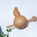 Hand Carved Wooden Calabash Fish Zen Bell - Chinese Wood Carving, Meditation Desk Decor, Mindfulness Gift
