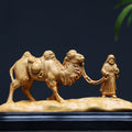 Hand Carved Boxwood Silk Road Relief Panel - Small, Chinese Wood Carving, Heritage Art, Collectible