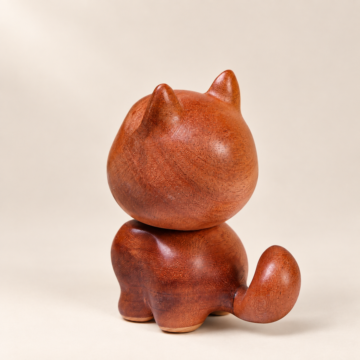 Hand-Carved Wooden Bobblehead Dog – Wobbling Puppy Desk Decor