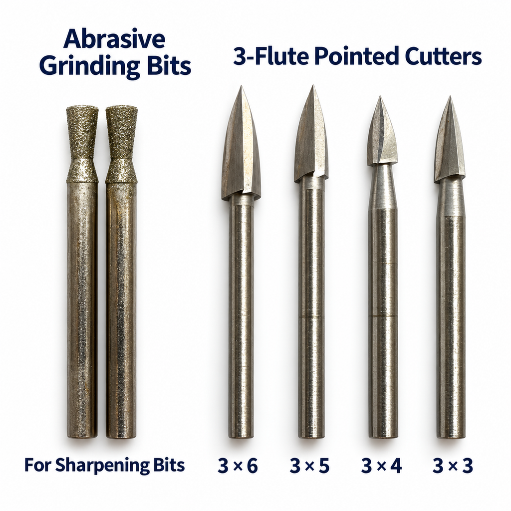 HSS Wood Carving Rotary Bits for Engraving, Shaping & Finishing