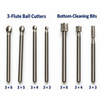 HSS Wood Carving Rotary Bits for Engraving, Shaping & Finishing