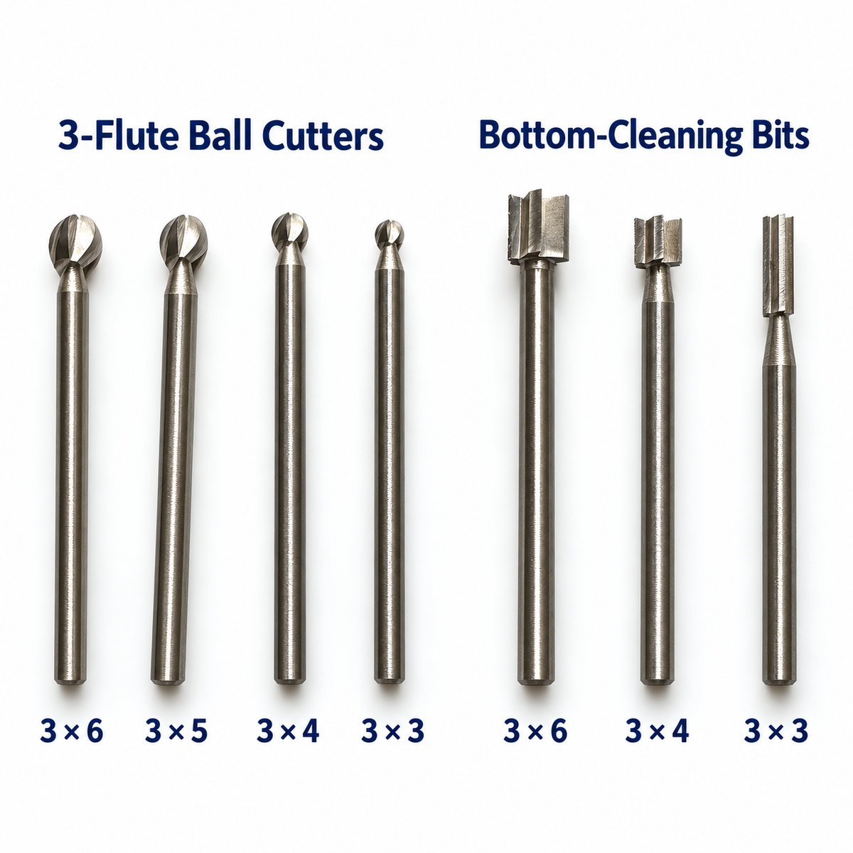 HSS Wood Carving Rotary Bits for Engraving, Shaping & Finishing