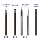 HSS Wood Carving Rotary Bits for Engraving, Shaping & Finishing