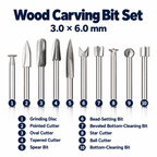 HSS Wood Carving Rotary Bits for Engraving, Shaping & Finishing